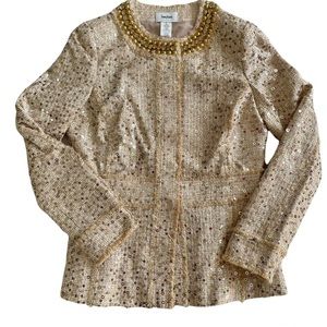 NWT Neiman Marcus Tweed sequin blazer